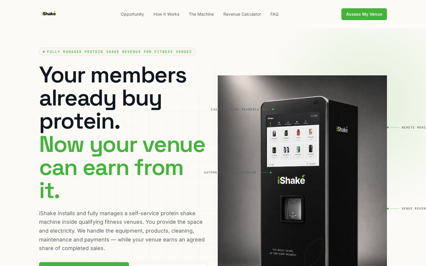 لقطة من موقع iShake UAE